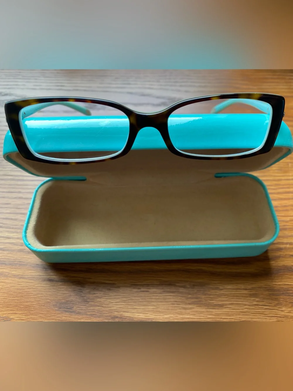Tiffany & Co. Tortoiseshell Frames with Turquoise Case